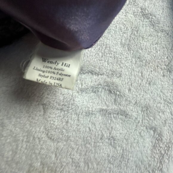 Wendy Hil Women's Long Sleeve Faux Fur Coat Jacket Collared Lined Brown Size 4 - Picture 6 of 10